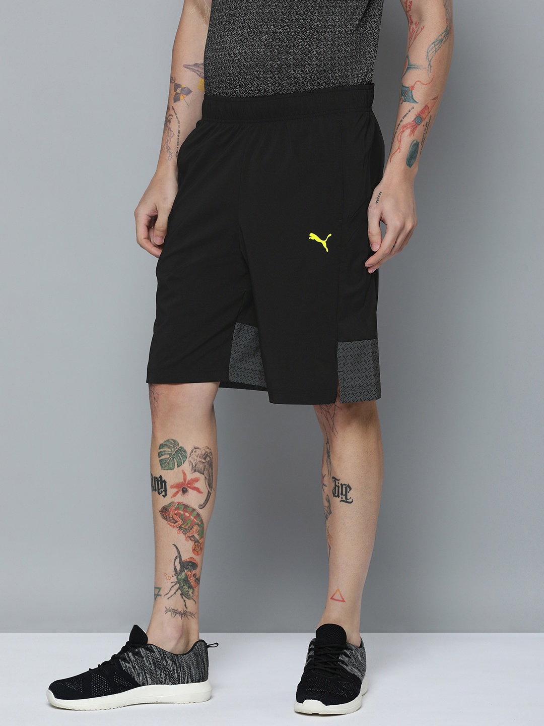 

one8 x PUMA Men dryCELL Training or Gym Regular Fit Sports Shorts, Black