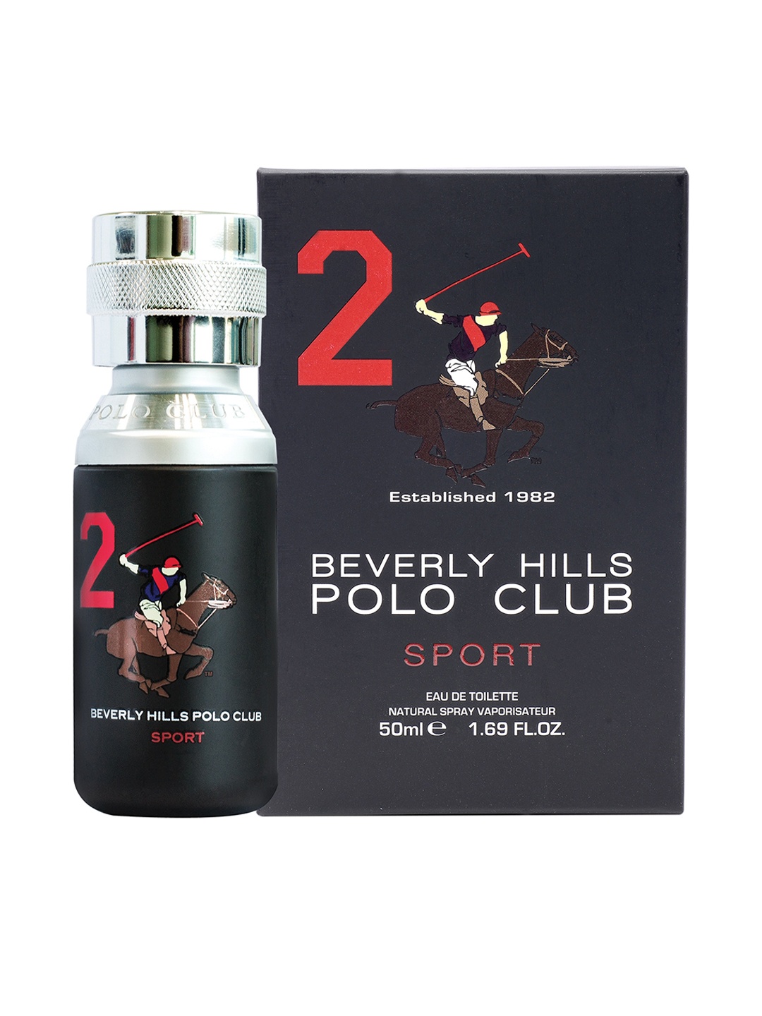 

Beverly Hills Polo Club Men Sports No.2 Eau De Toilette 50ml, Transparent