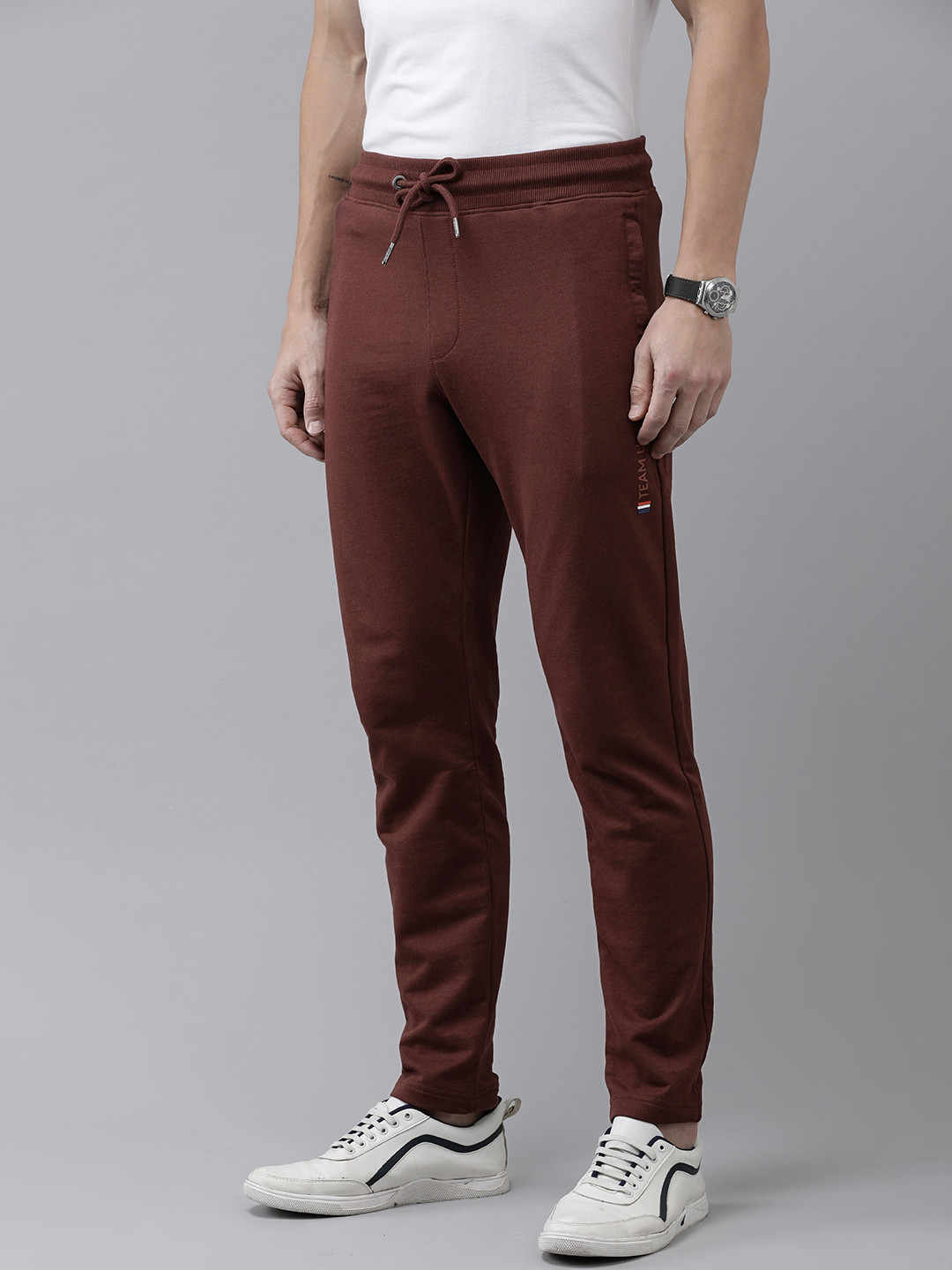 

U.S. Polo Assn. Denim Co. Men Solid Regular Mid Rise Track Pants, Brown