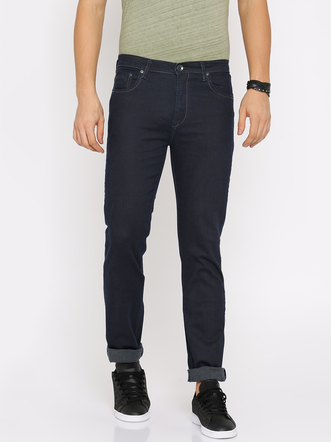 

Pepe Jeans Men Blue Holborne Slim Fit Low-Rise Clean Look Stretchable Jeans