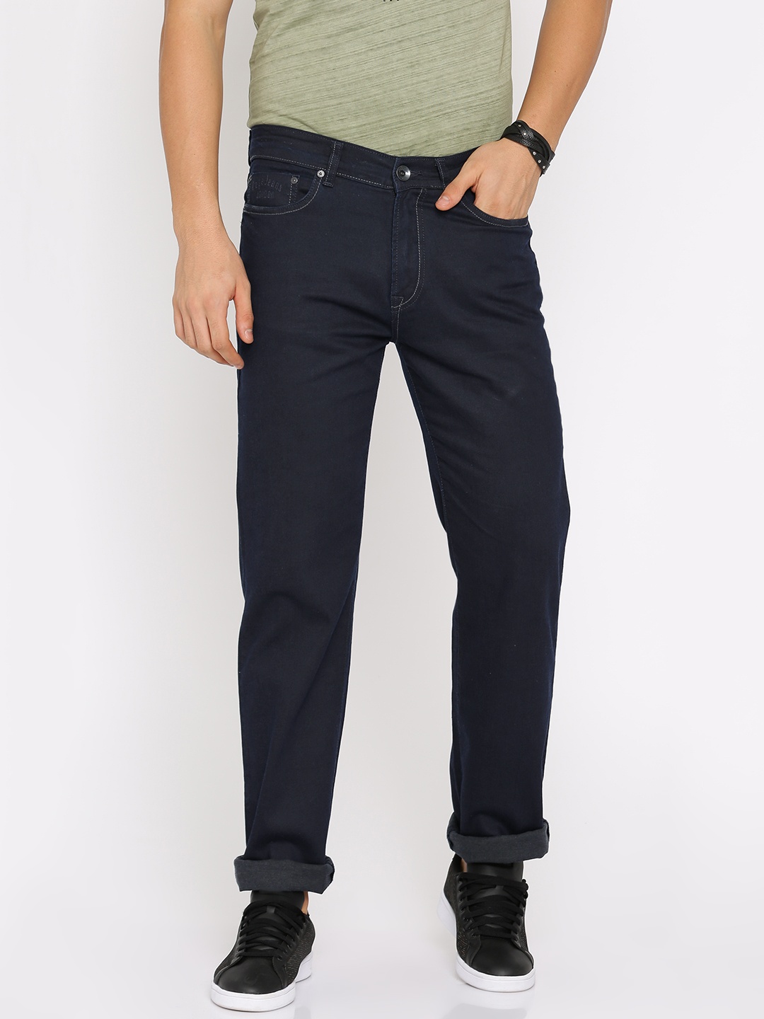 

Pepe Jeans Men Blue Holborne Regular Fit Mid-Rise Clean Look Stretchable Jeans