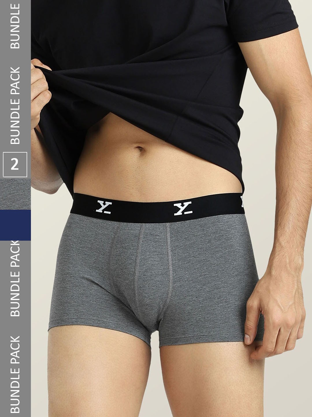 

XYXX Men Pack Of 2 ACE Intelisoft Lightweight Modal Trunks, Blue
