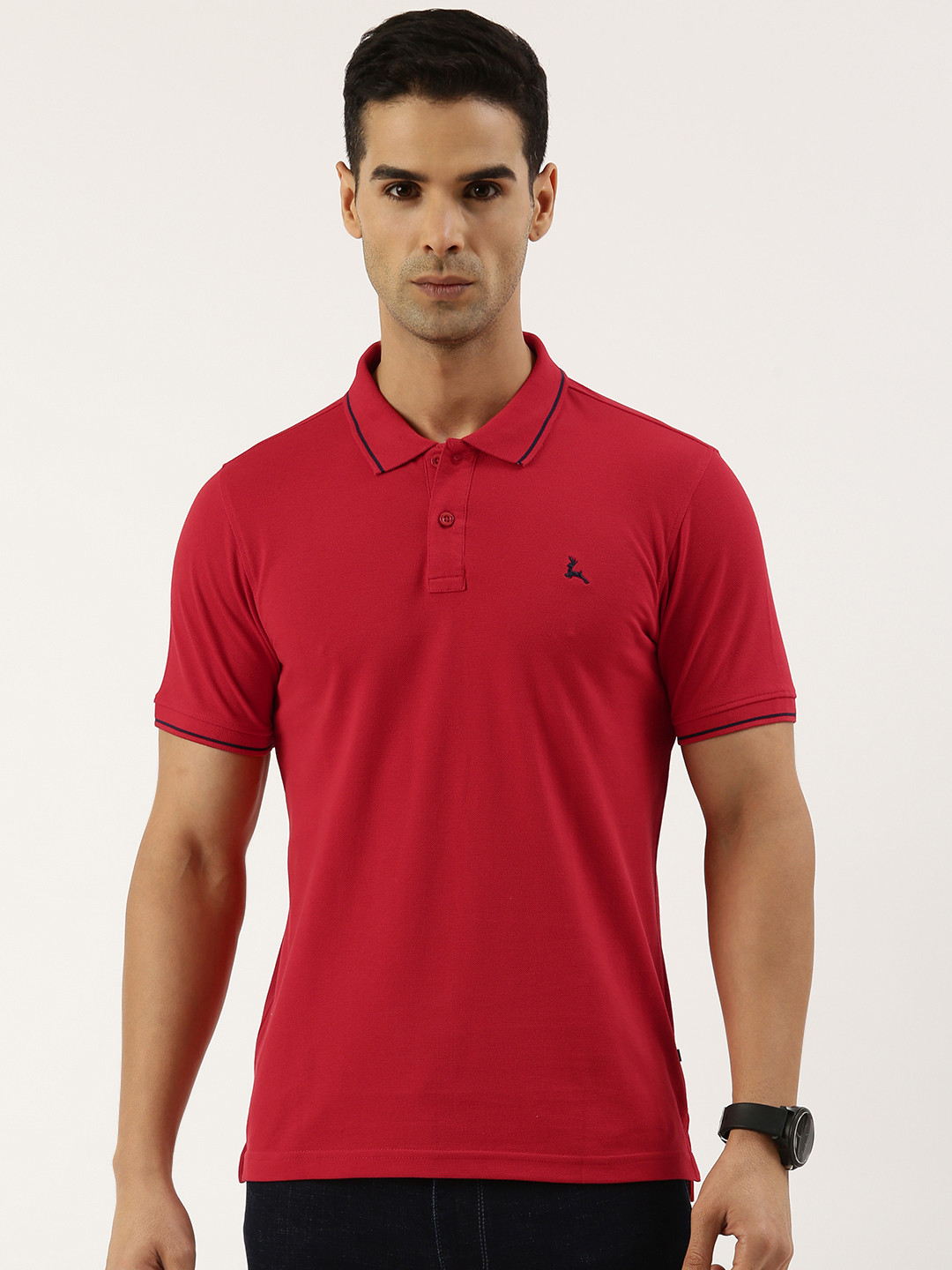

Parx Polo Collar T-shirt, Red