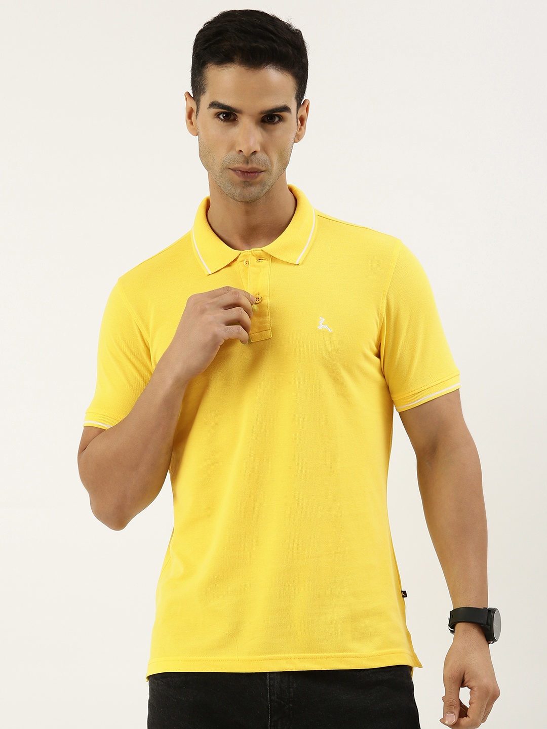 

Parx Polo Collar T-shirt, Yellow