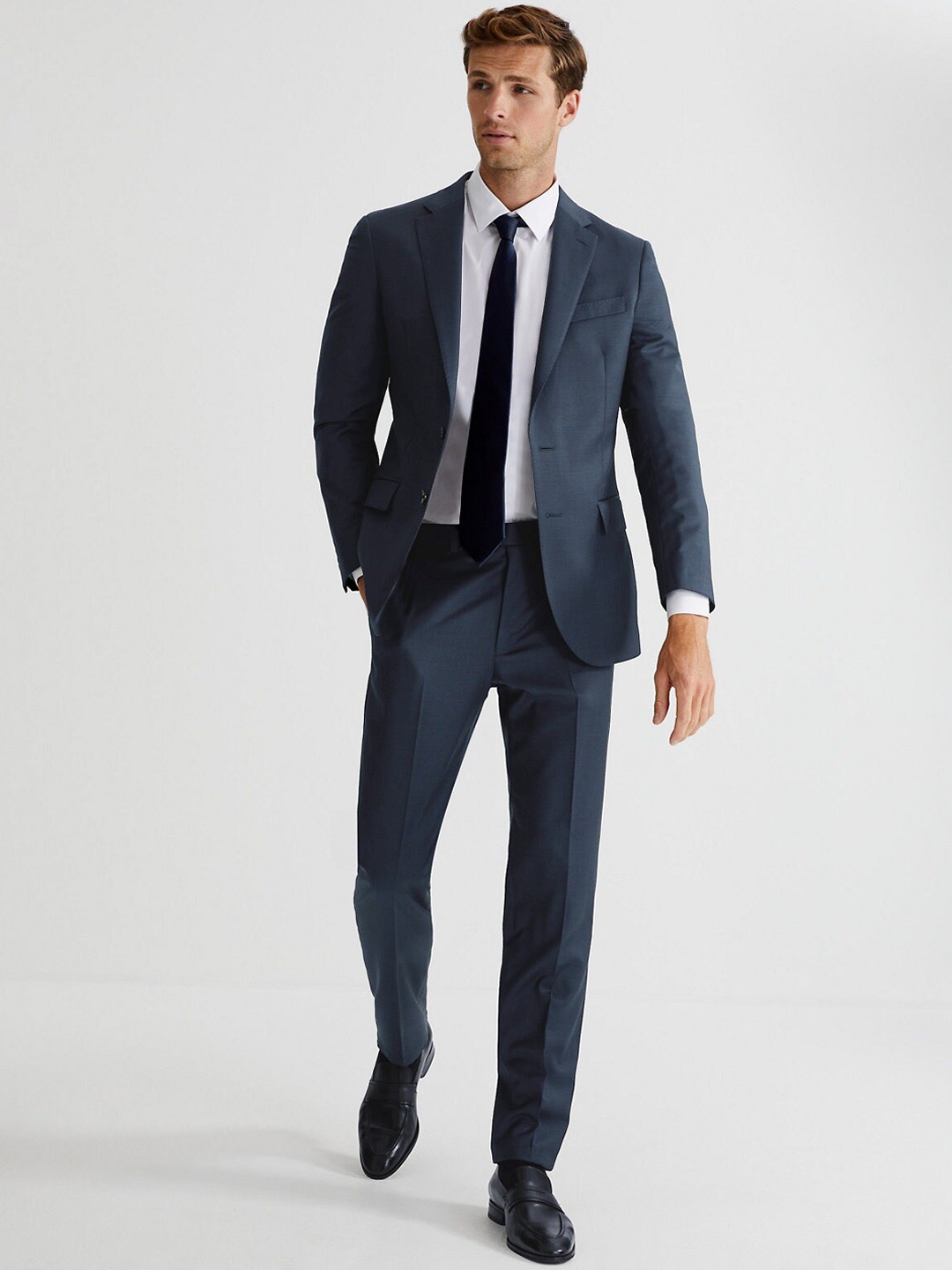 

Marks & Spencer Single-Breasted Formal Blazer, Navy blue