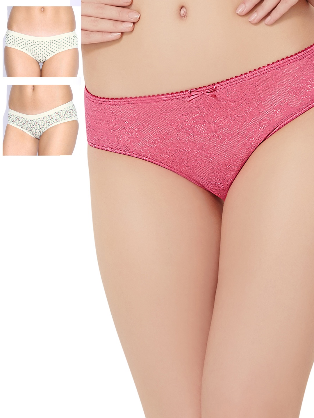 

Amante Women Pack of 3 Briefs, Pink