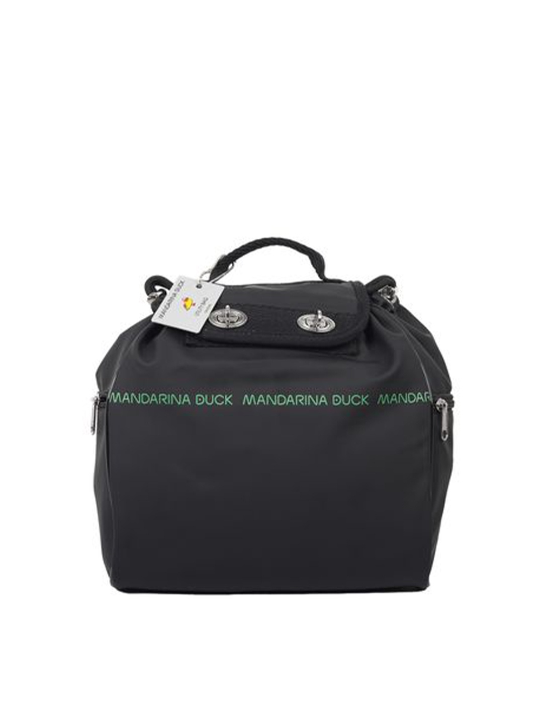 

MANDARINA DUCK Typography Small Size Backpack, Black