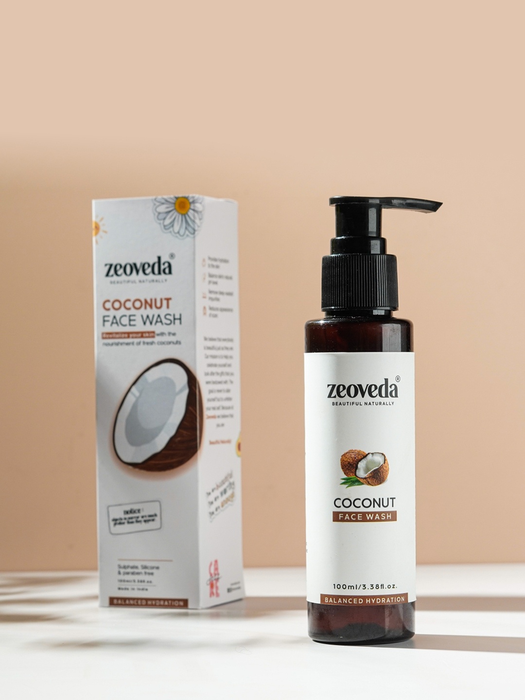 

Zeoveda Coconut Balanced Hydration Skin Moisturizing Face Wash - 100ml, White