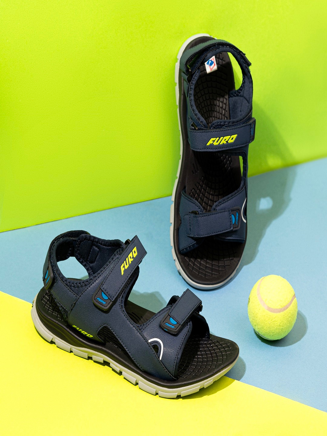 

FURO by Red Chief Men Velcro Sports Sandals, Blue