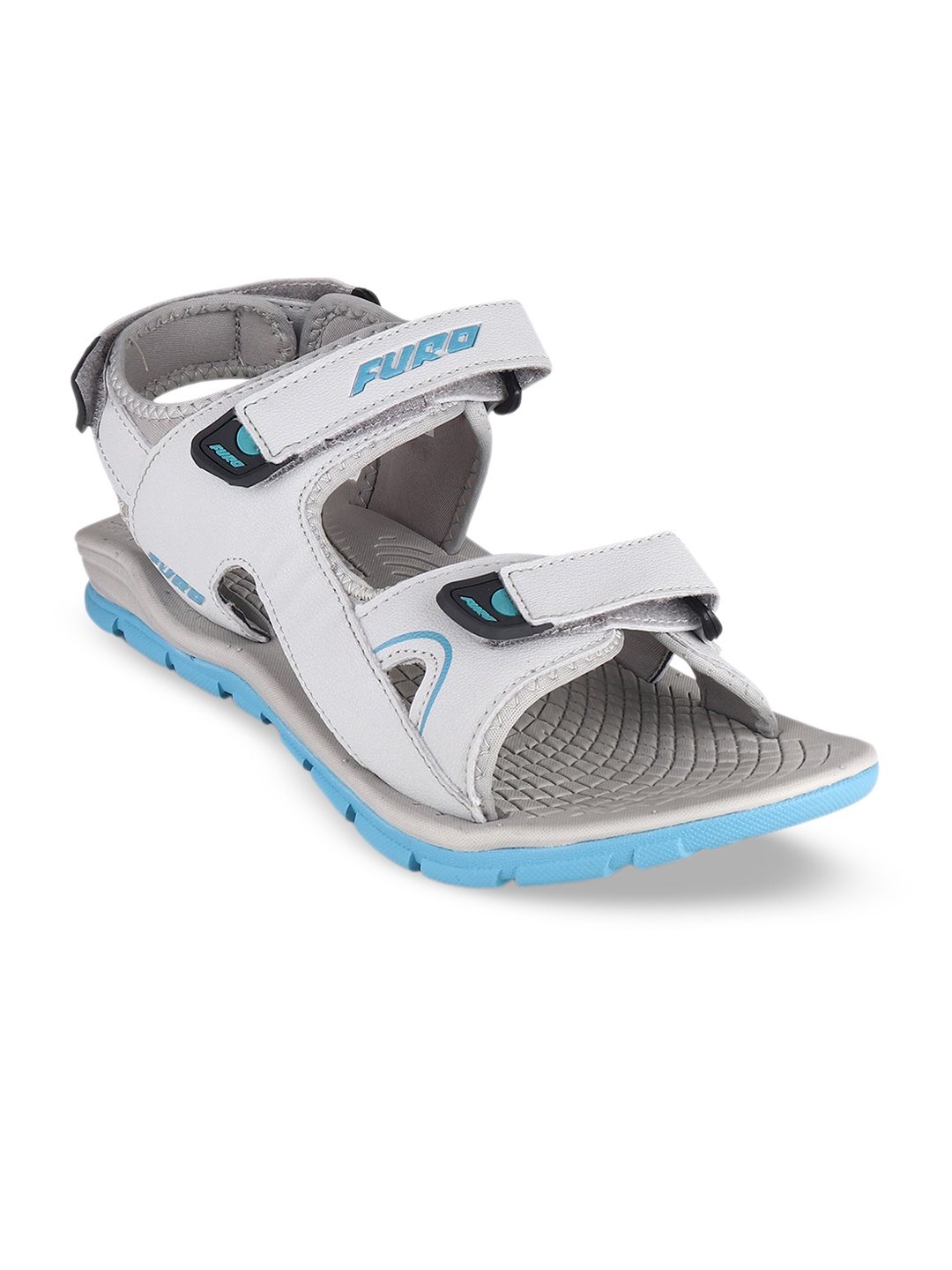 

FURO by Red Chief Men Velcro Sports Sandals, Grey