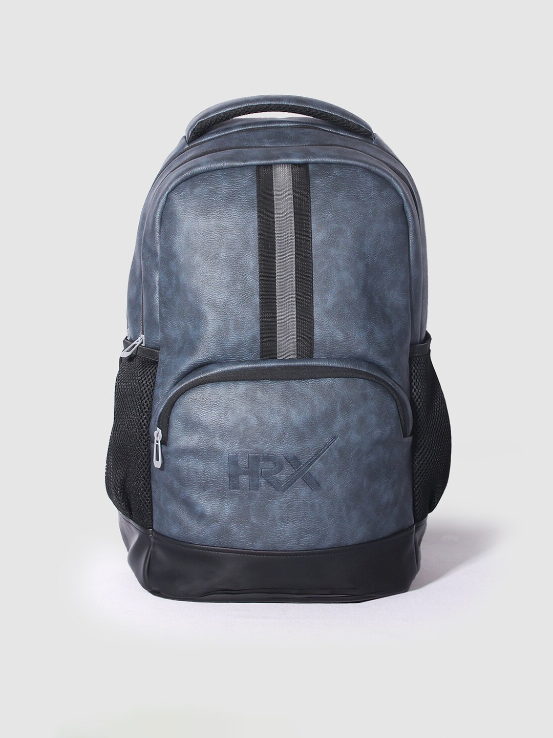 

HRX by Hrithik Roshan Textured PU Backpack, Blue
