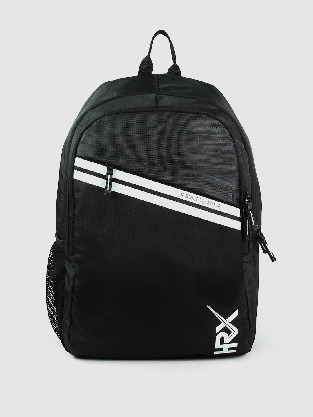 

HRX by Hrithik Roshan Black & White Medium Size Backpack