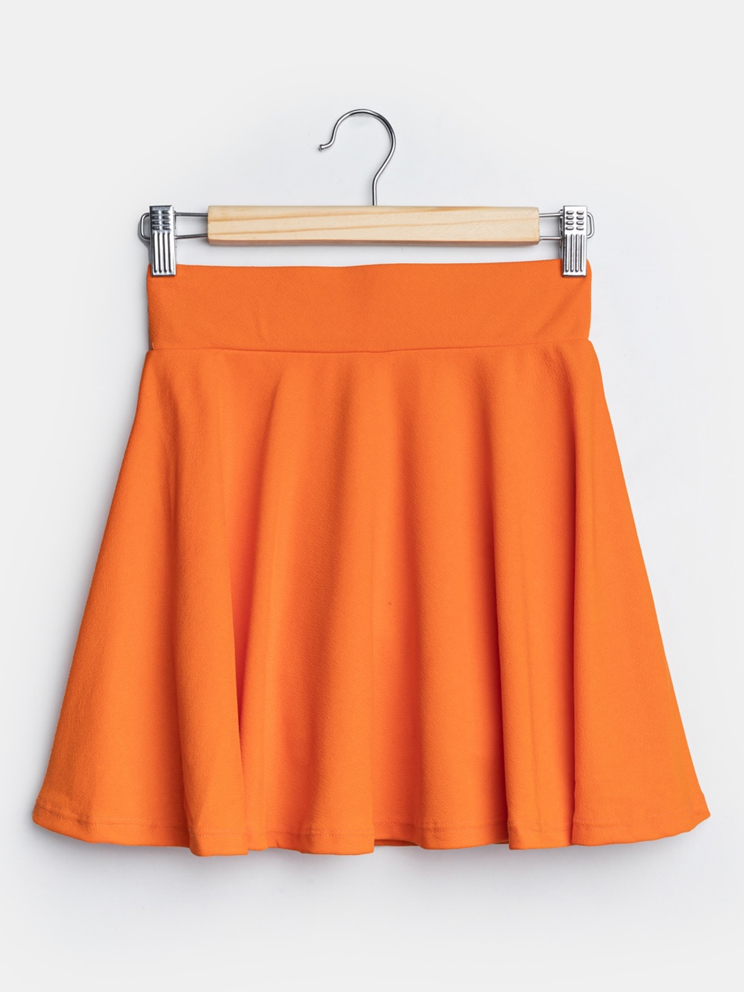 

Uptownie Lite Girls Knee Length Skater Skirt With Attached Shorts, Orange