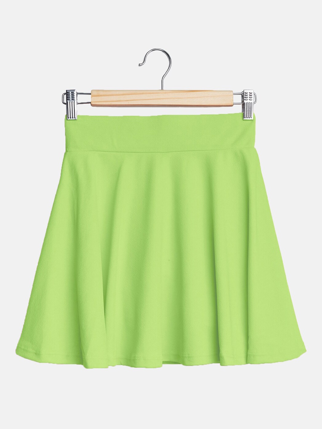 

Uptownie Lite Girls Knee Length Skater Skirt With Attached Shorts, Green