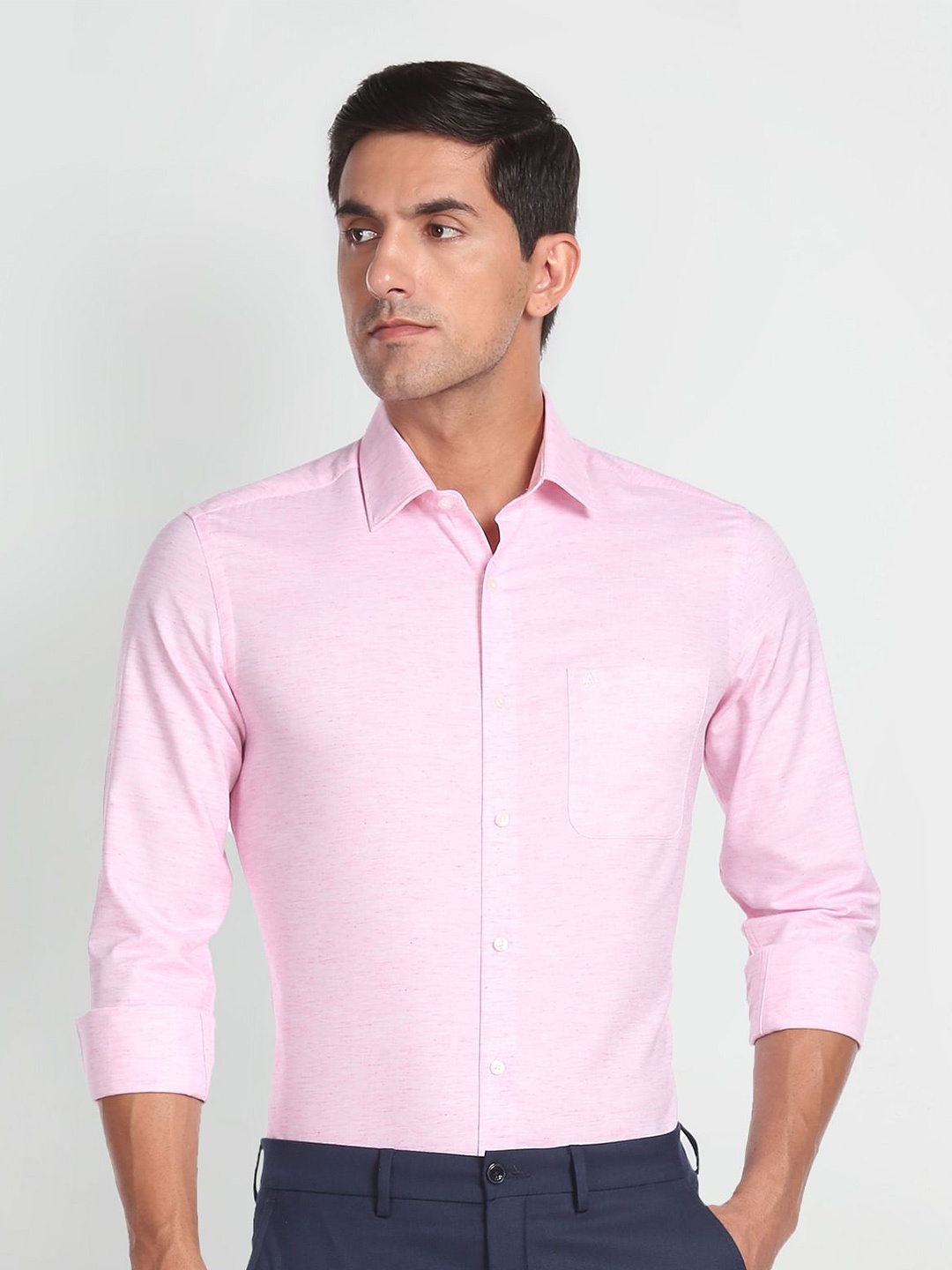 

Arrow Slim Fit Pure Cotton Formal Shirt, Pink
