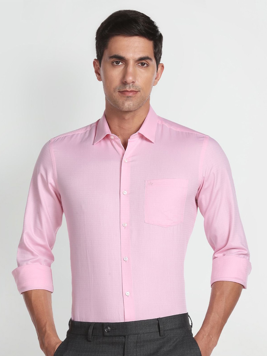 

Arrow Slim Fit Pure Cotton Formal Shirt, Pink