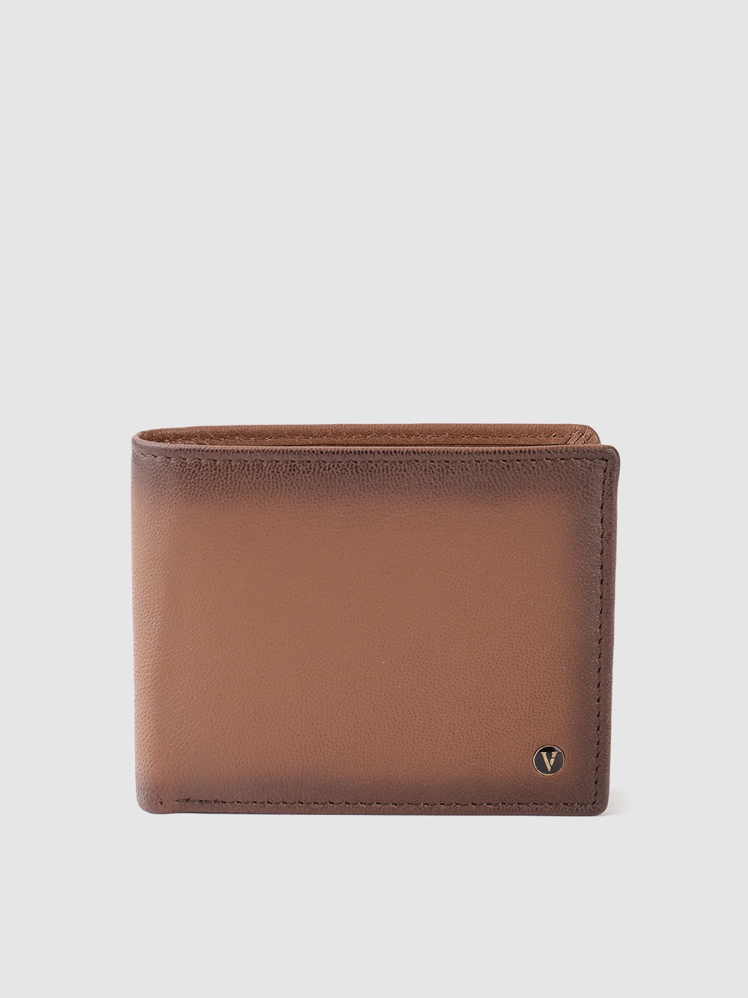 

Van Heusen Men Leather Two Fold Wallet, Tan