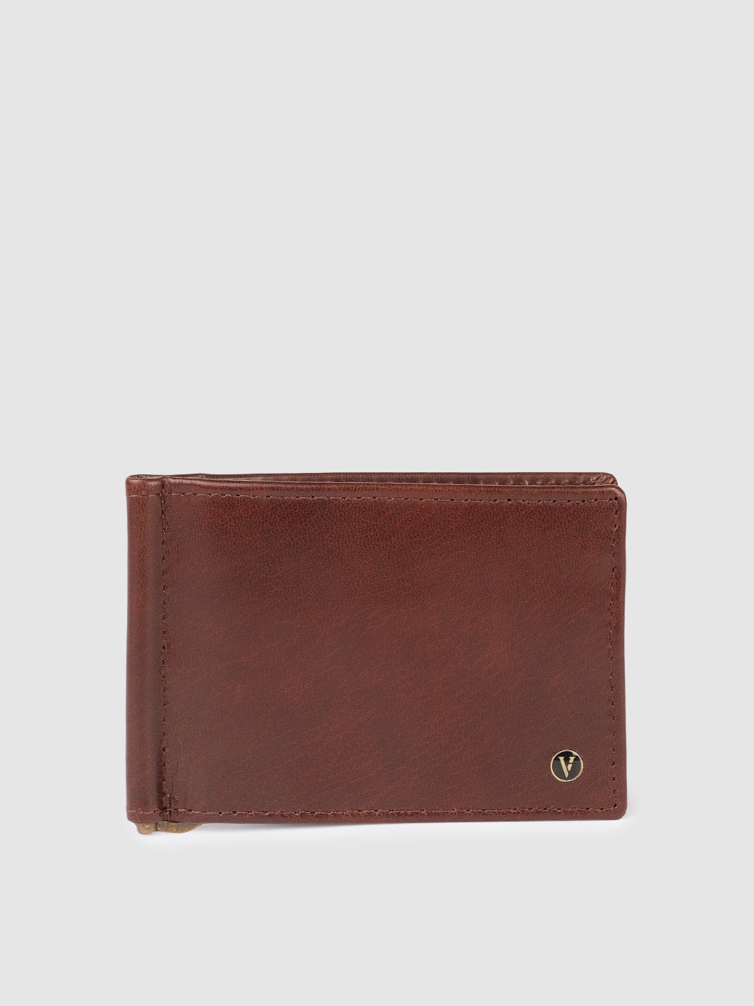 

Van Heusen Men Leather Money Clip, Brown