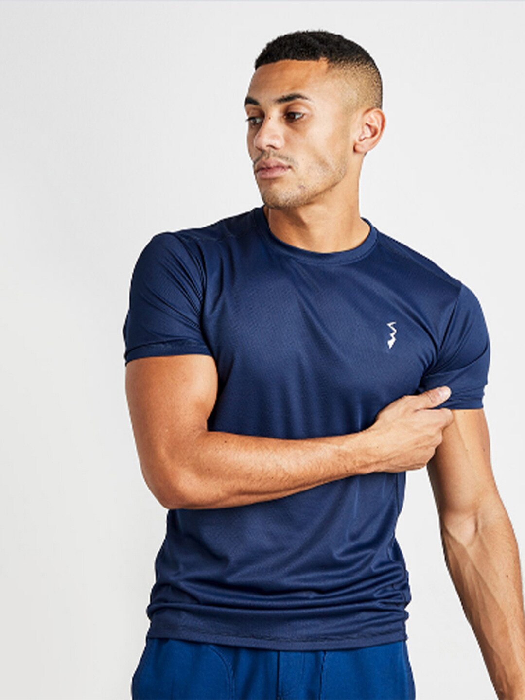 

Campus Sutra Blue Running Sports T-shirt, Navy blue