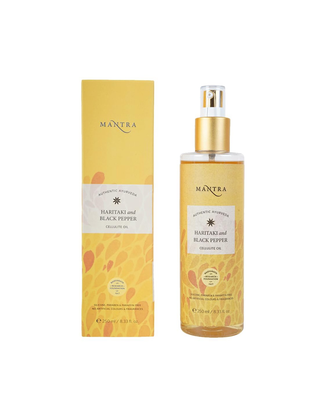 

Mantra Herbal Haritaki & Black Pepper Cellulite Oil-250ml, Green