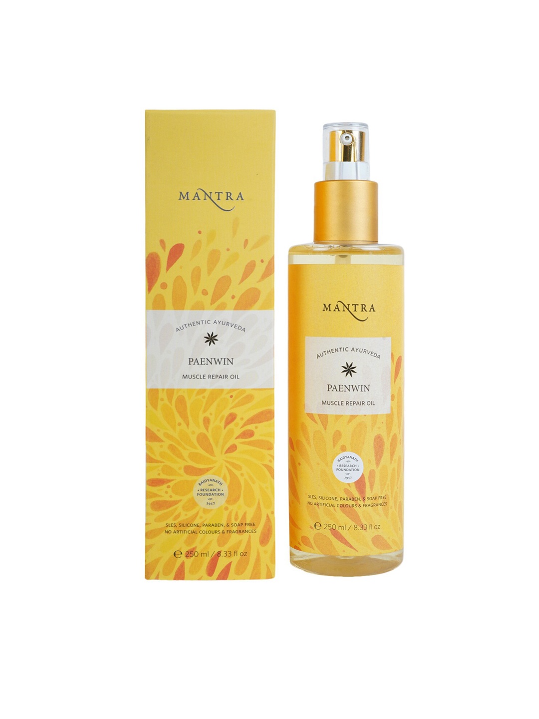 

Mantra Herbal Paenwin Muscle Repair Body Oil 250ml, Blue