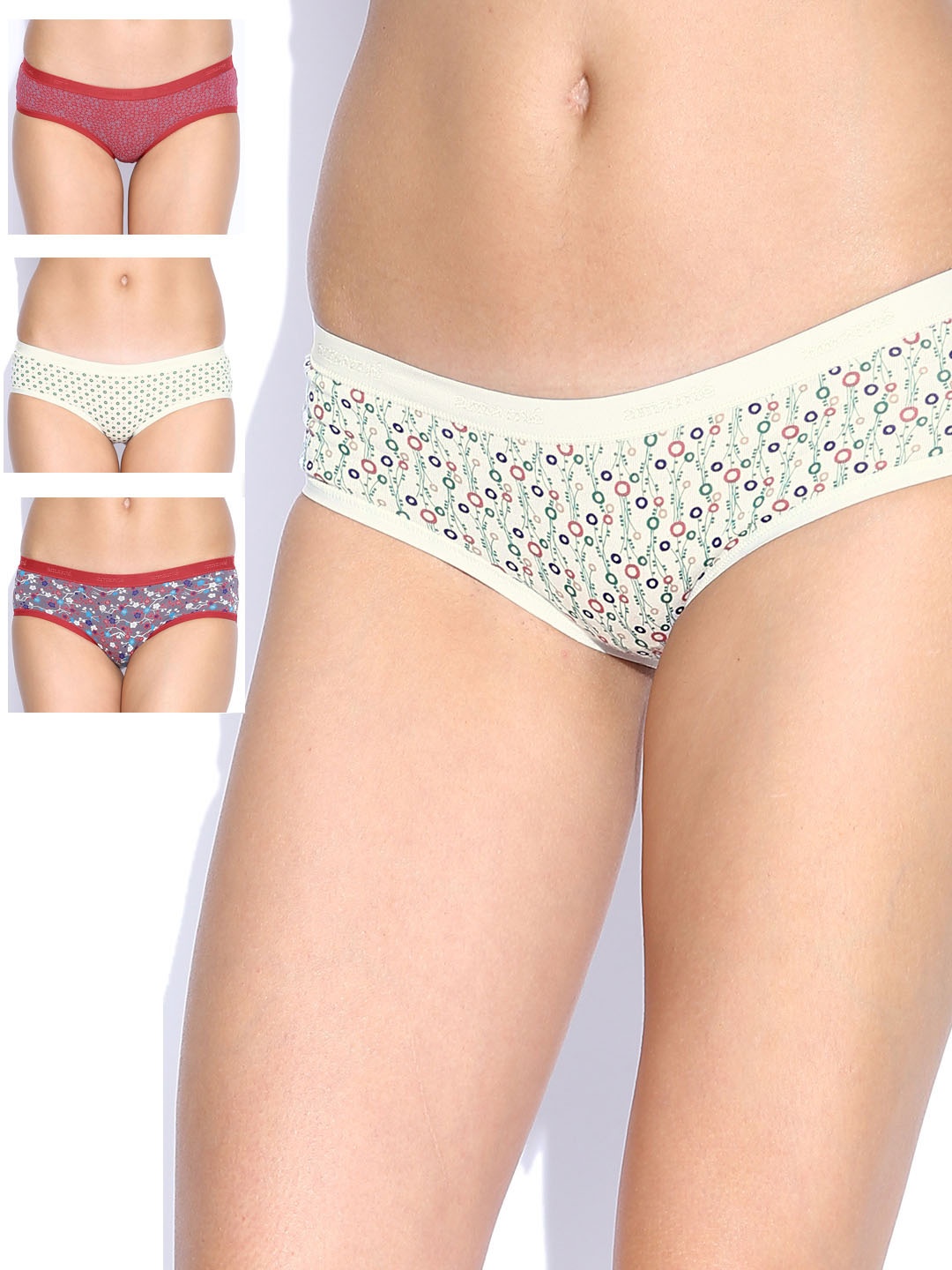 

Amante Women Pack of 4 Briefs 1065023-1-1065024-1, Red
