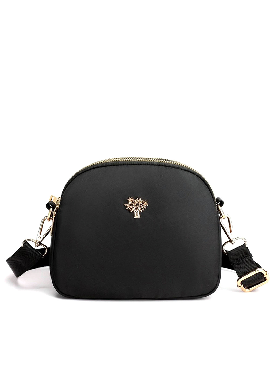 

Diva Dale Water Resistant Structured Sling Bag, Black