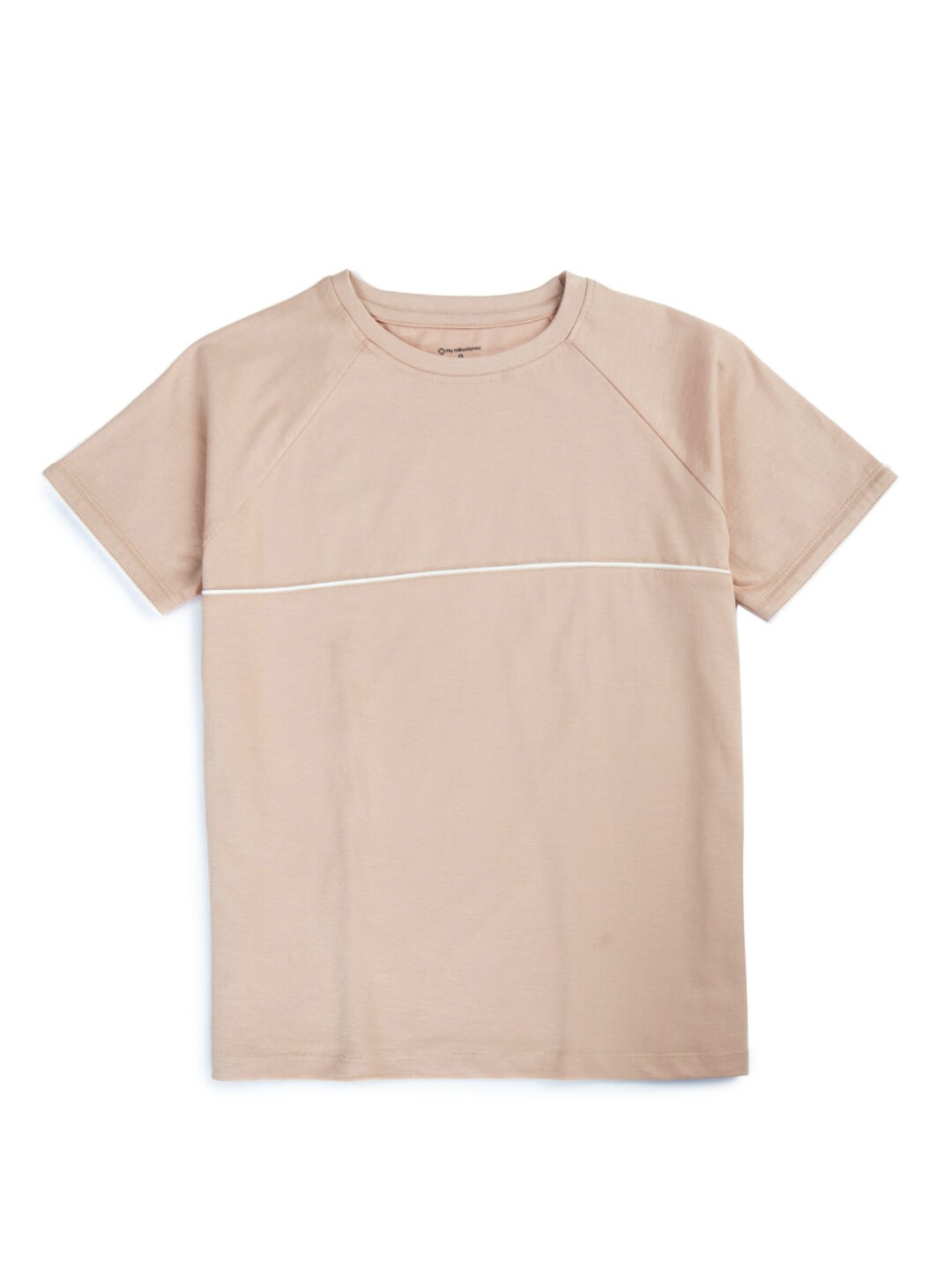 

My Milestones Boys Orange Raw Edge T-shirt