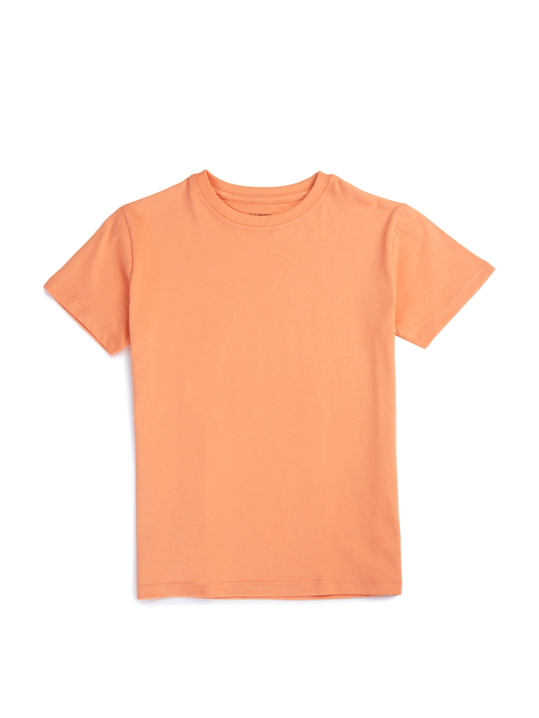 

My Milestones Boys Round Neck Cotton T-shirt, Coral