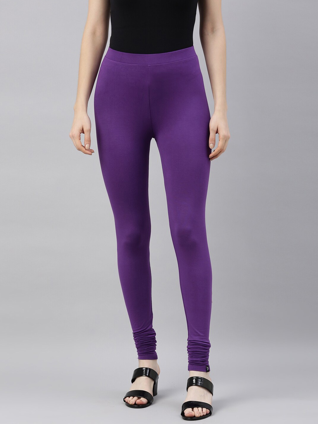 

TWIN BIRDS Mid-Rise Churidar-Length Leggings, Purple