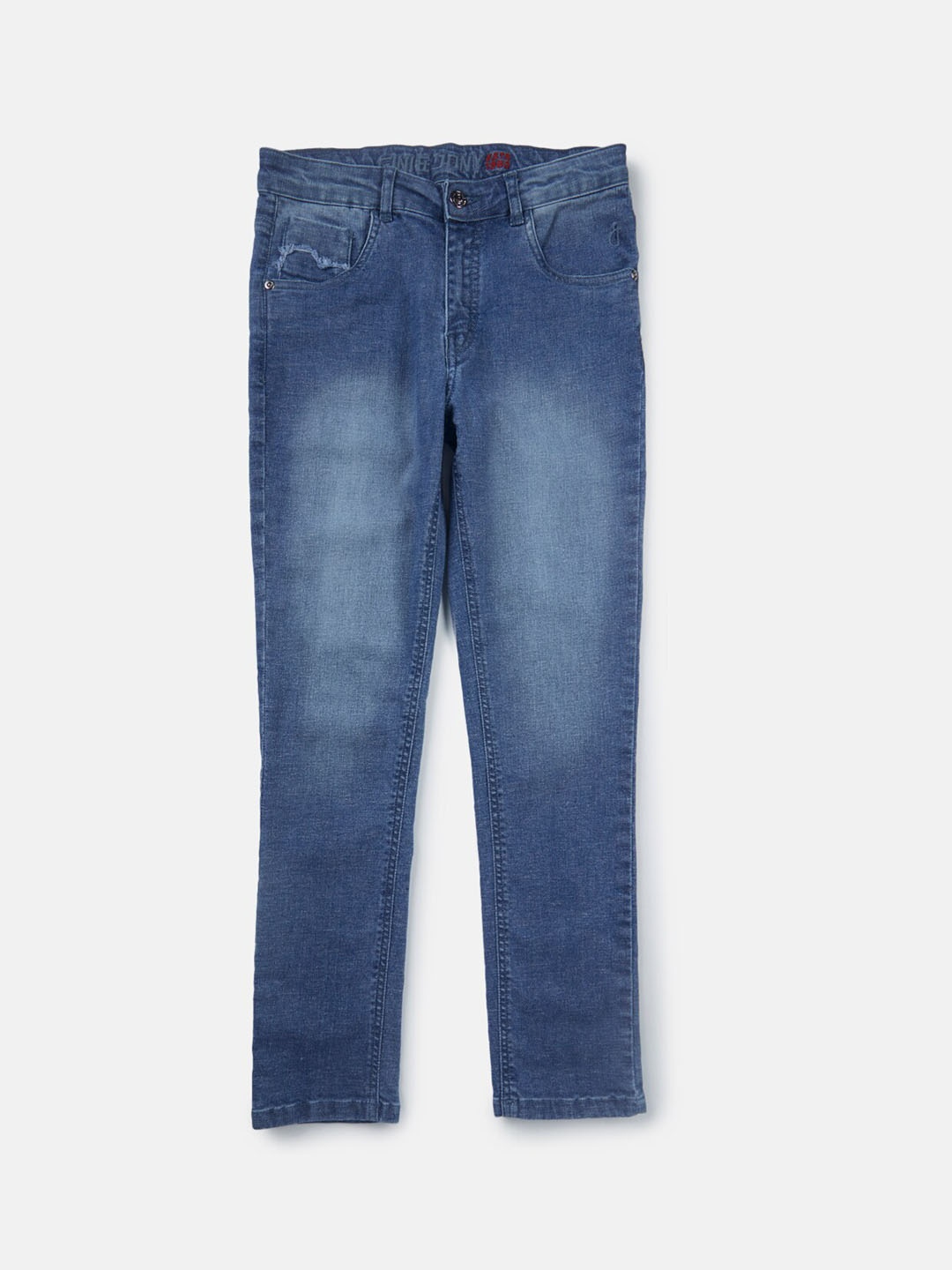 

Gini and Jony Boys Mid-Rise Light Fade Denim Jeans, Blue