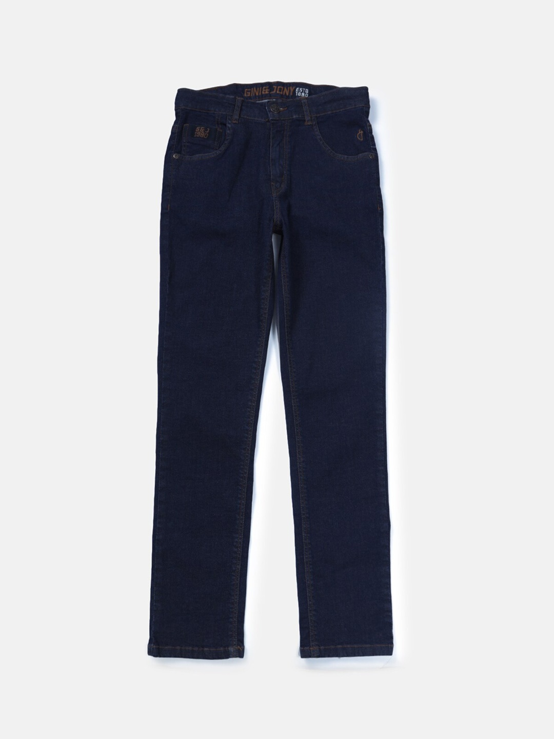 

Gini and Jony Boys Clean Look Mid Rise Jeans, Navy blue