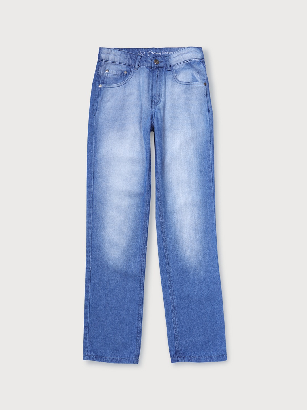 

Gini and Jony Boys Mid-Rise Light Fade Denim Jeans, Blue