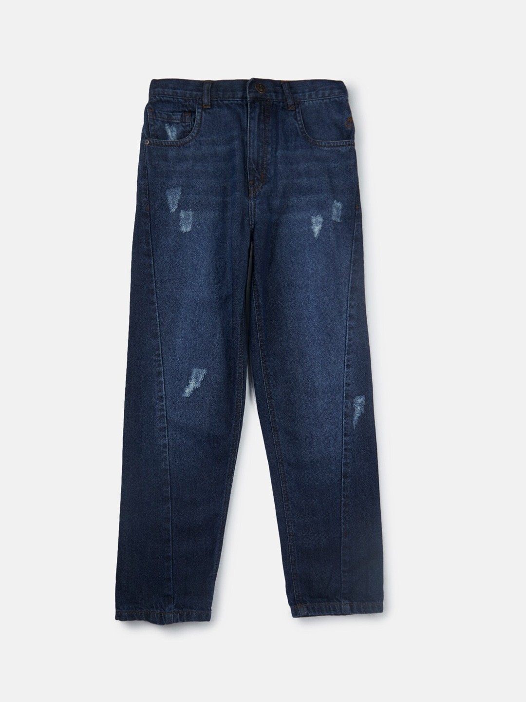 

Gini and Jony Boys Low Distress Light Fade Denim Jeans, Navy blue
