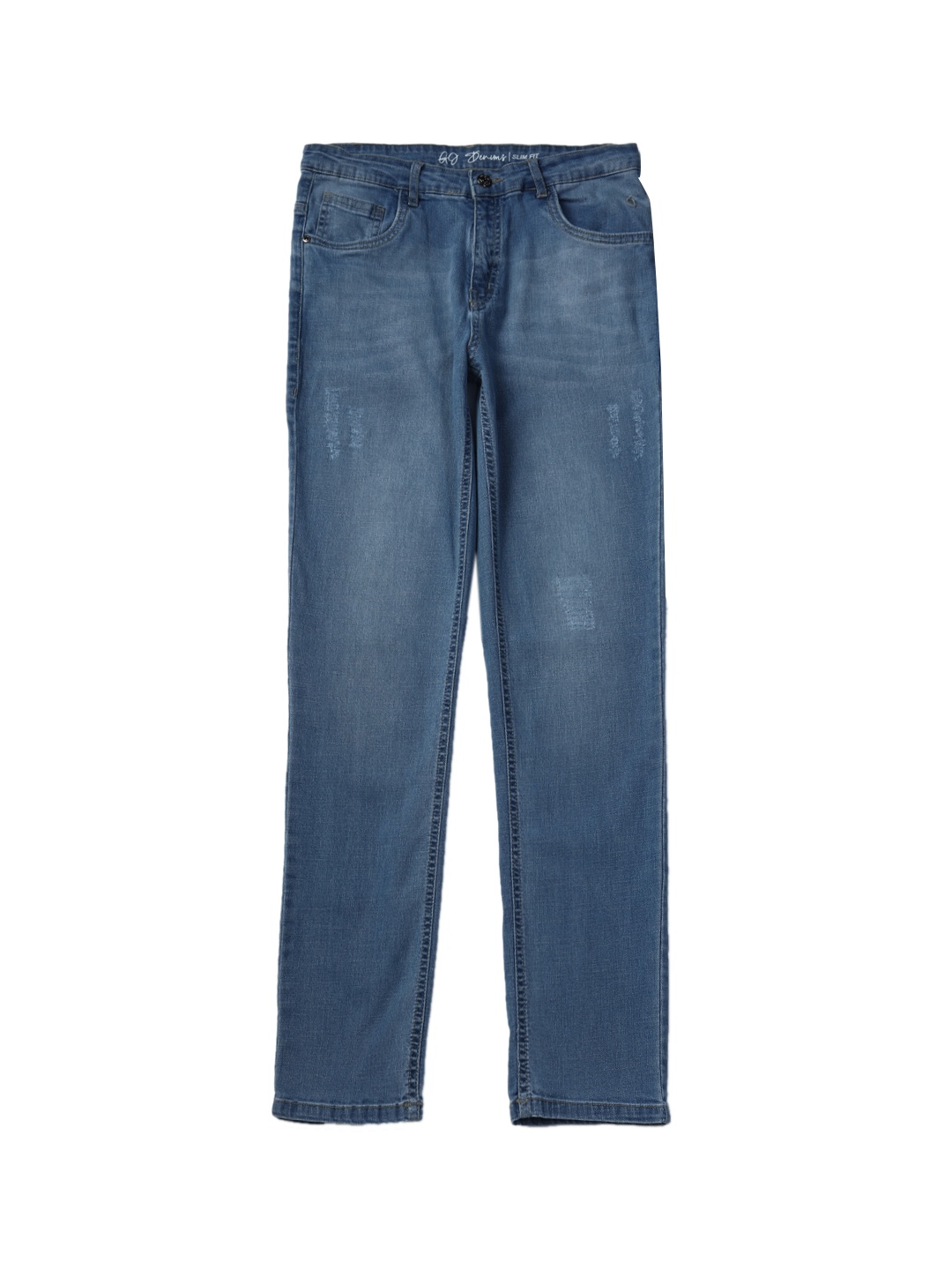 

Gini and Jony Boys Low Distress Light Fade Denim Jeans, Blue