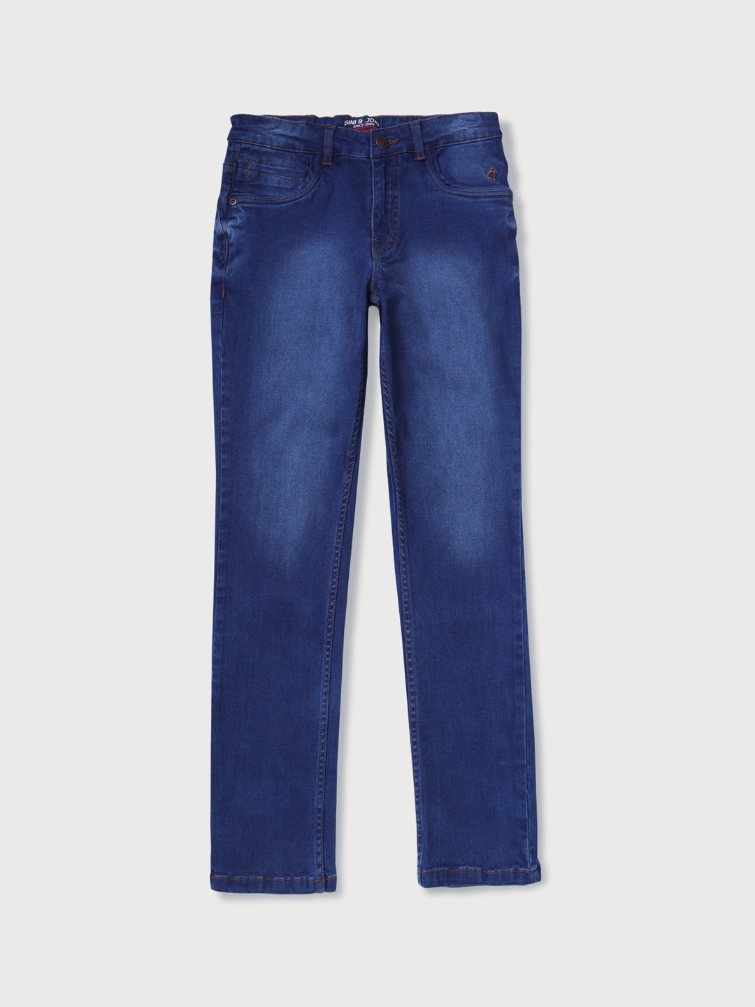 

Gini and Jony Boys Mid-Rise Heavy Fade Jeans, Blue