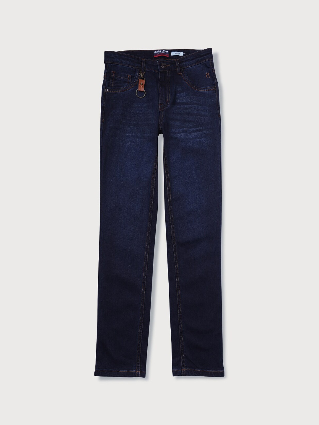 

Gini and Jony Boys Mid-Rise Denim Jeans, Navy blue