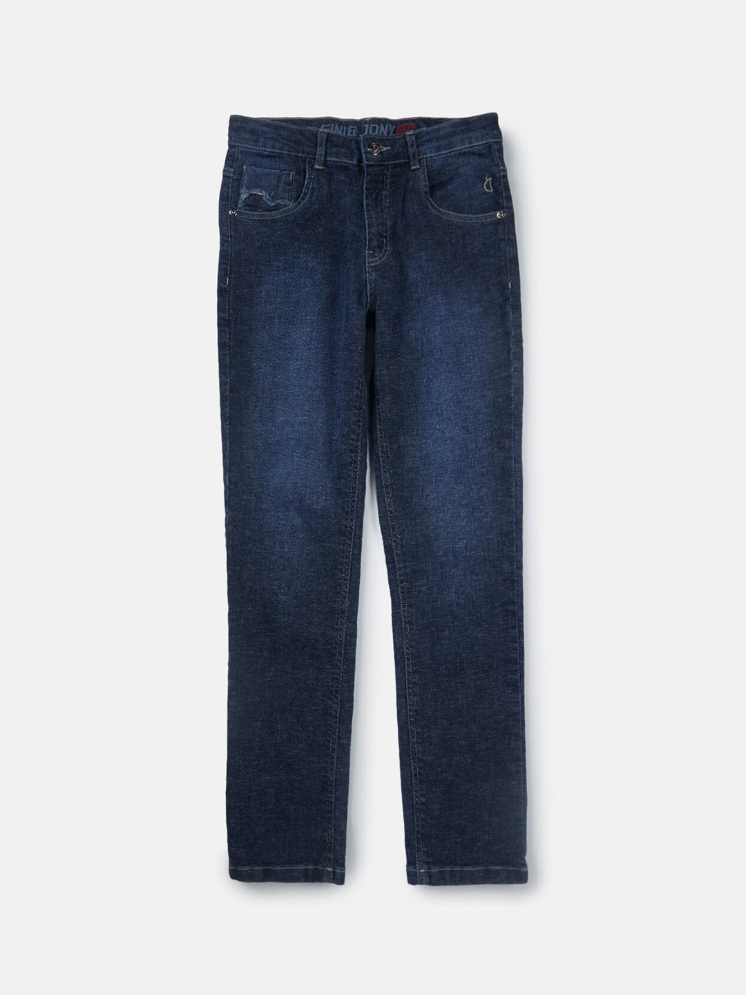 

Gini and Jony Boys Mid-Rise Clean Look Light Fade Denim Jeans, Navy blue