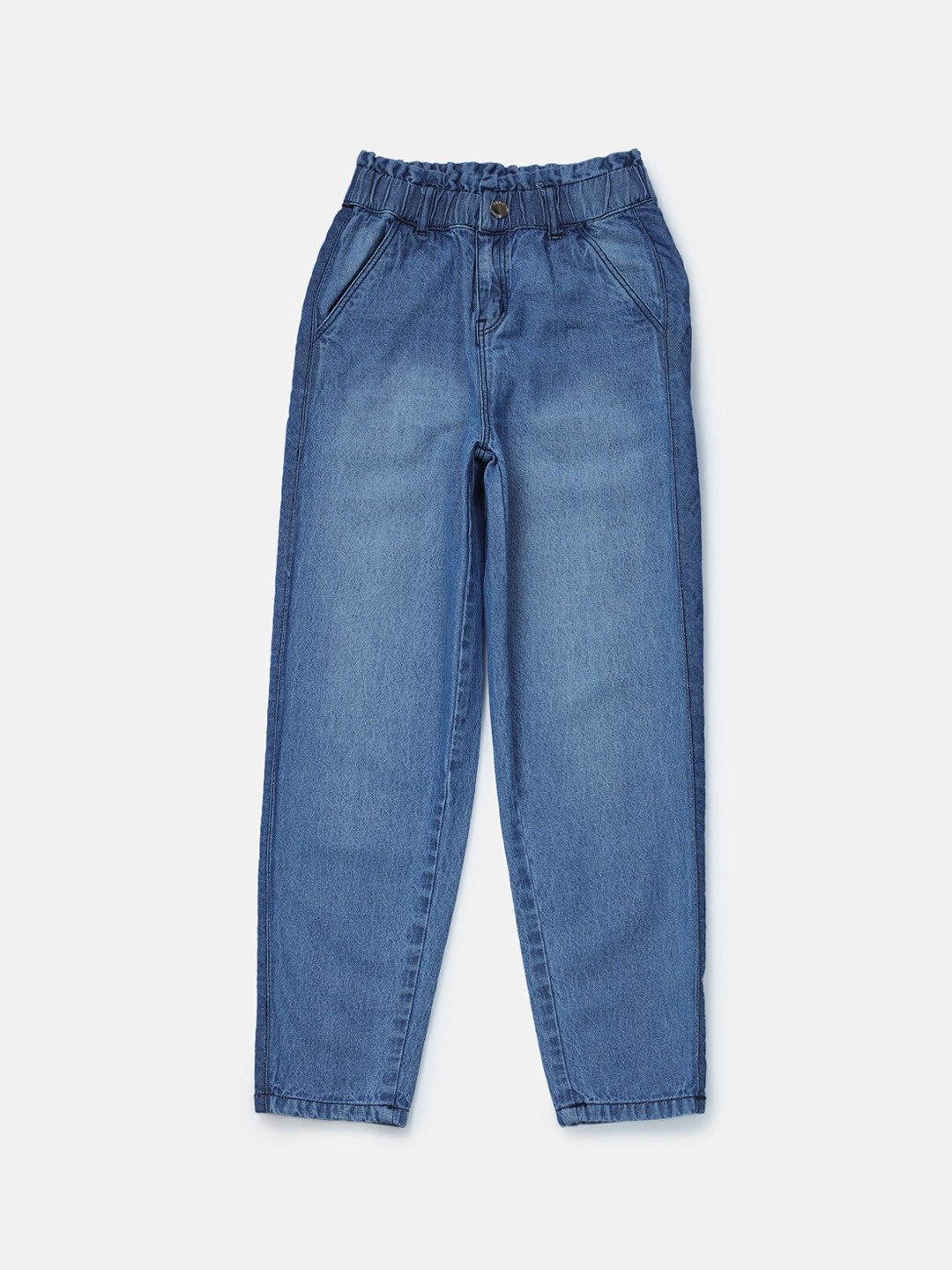 

Gini and Jony Girls Mid-Rise Light Fade Jeans, Blue