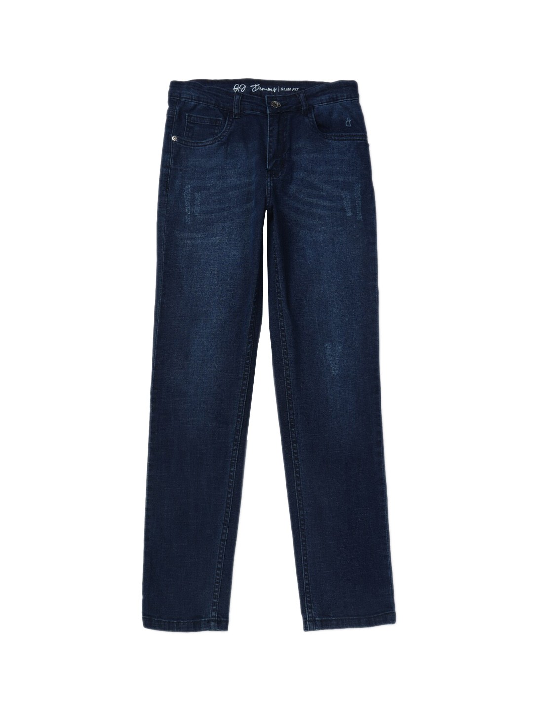 

Gini and Jony Boys Mid-Rise Light Fade Jeans, Navy blue