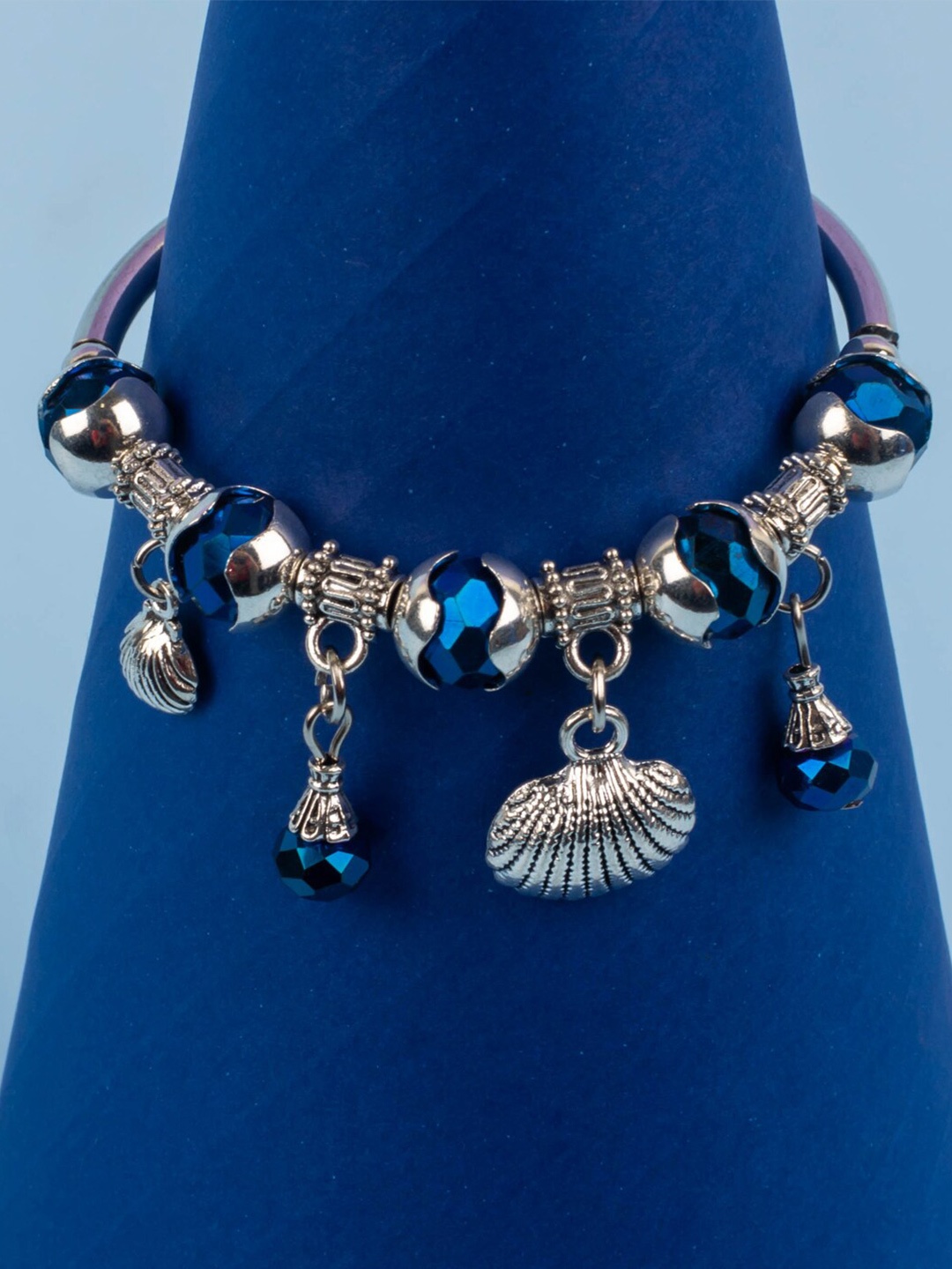 

Jewelz Women Silver-Plated Charm Bracelet