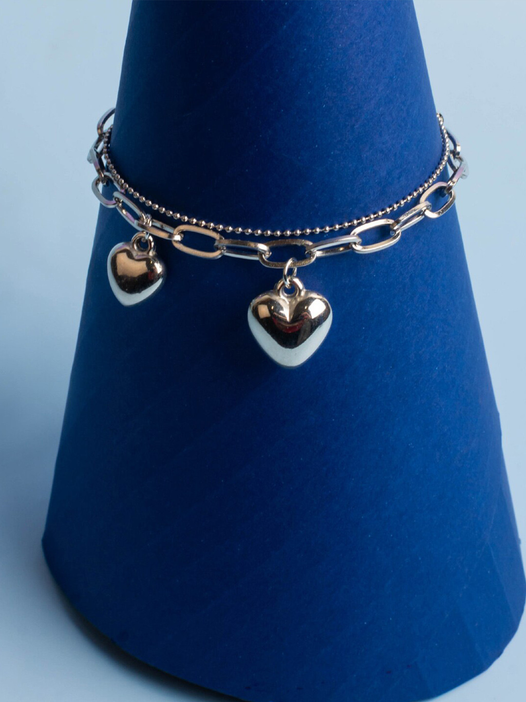 

Jewelz Women Silver-Plated Charm Bracelet