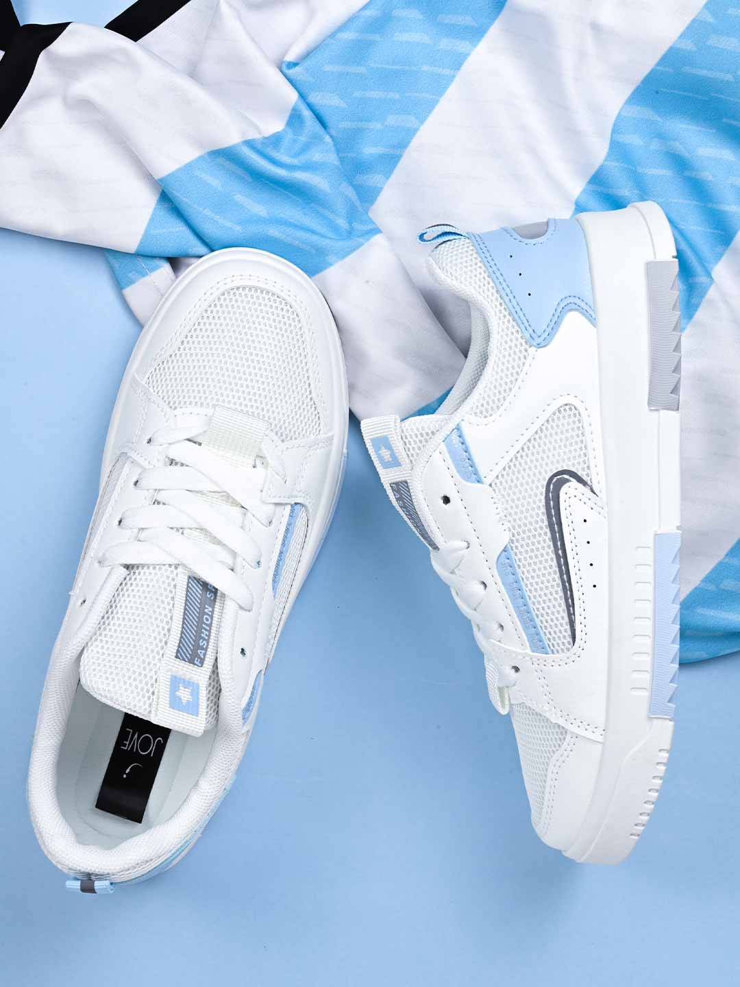

Jove Women Colourblocked Mesh Basics Sneakers, White