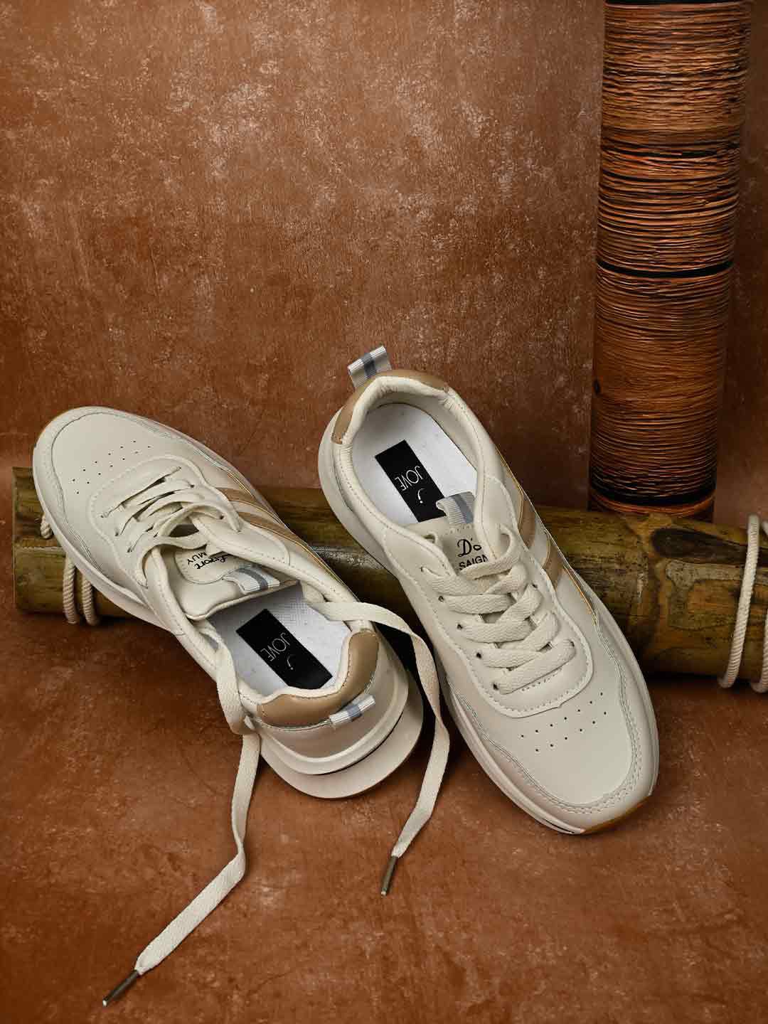 

Jove Women Perforations Basics Sneakers, White