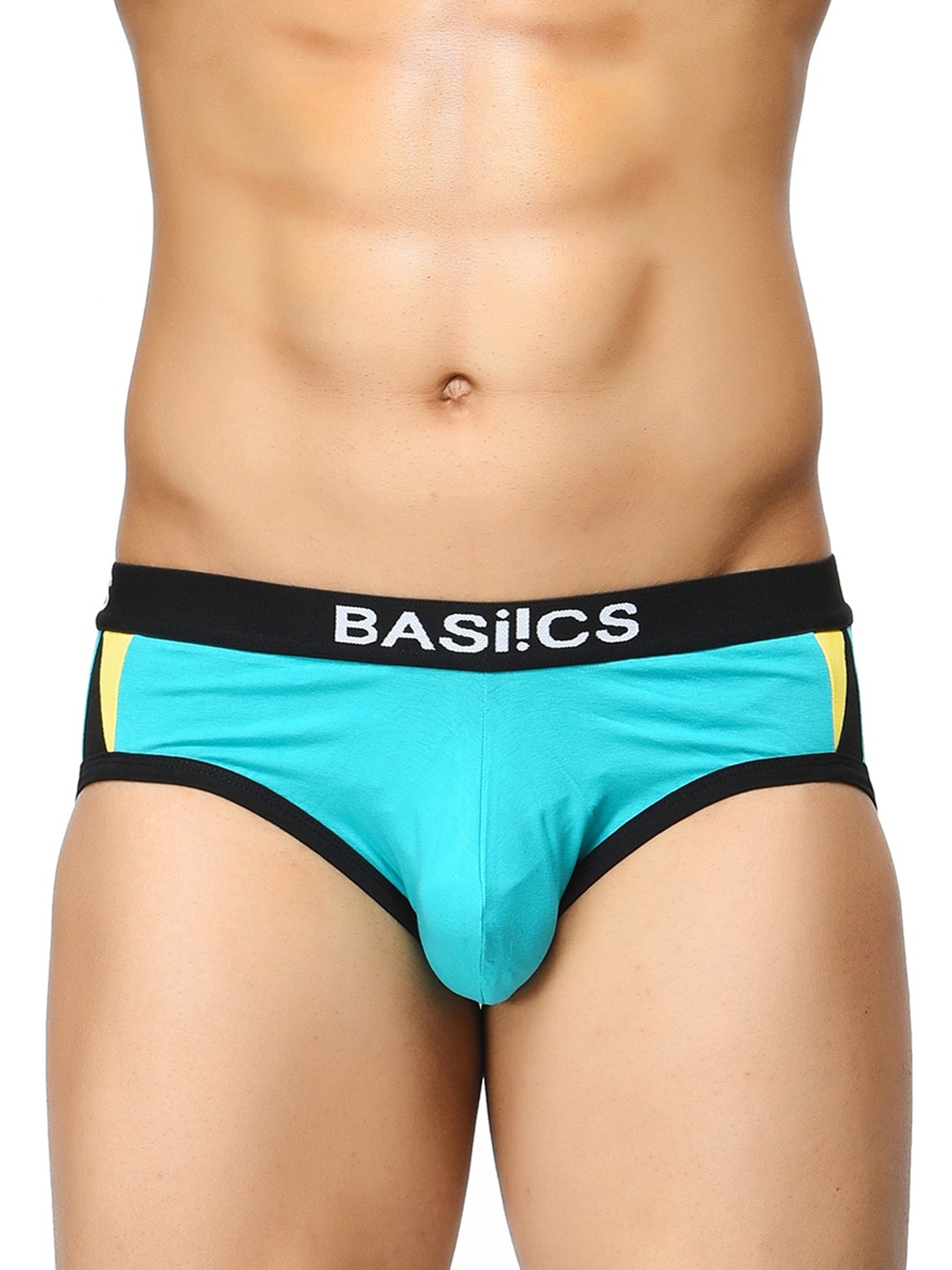 

BASIICS by La Intimo Men Mid-Rise Basic Briefs, Blue