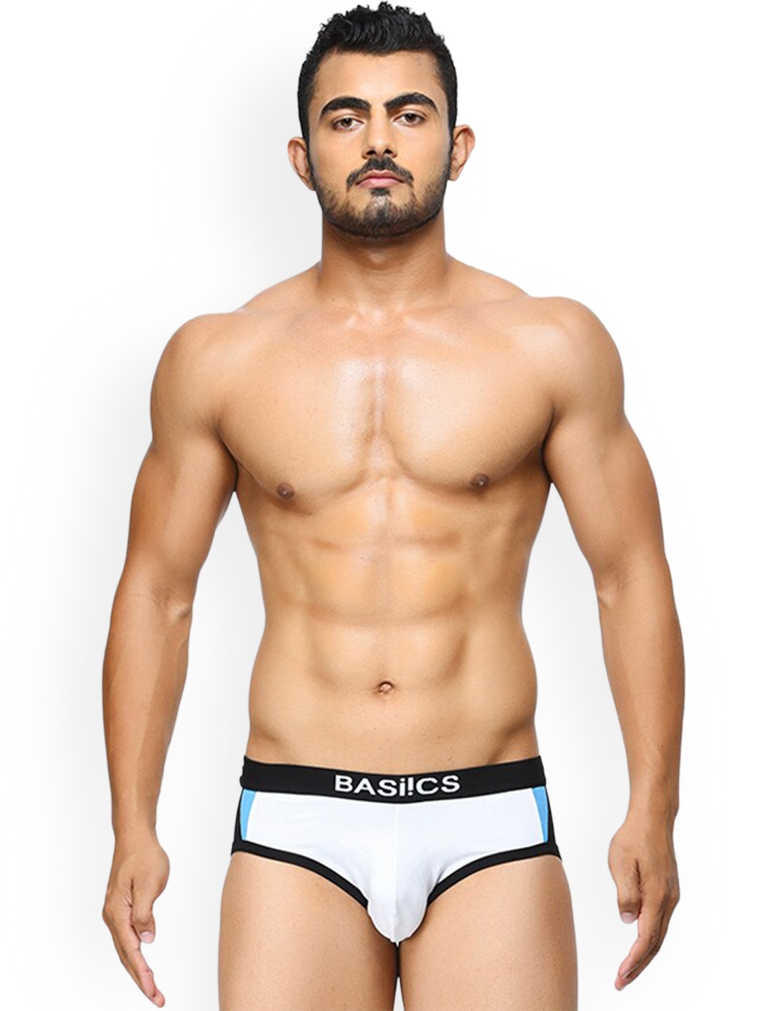 

BASIICS by La Intimo Men Mid-Rise Basic Briefs, White