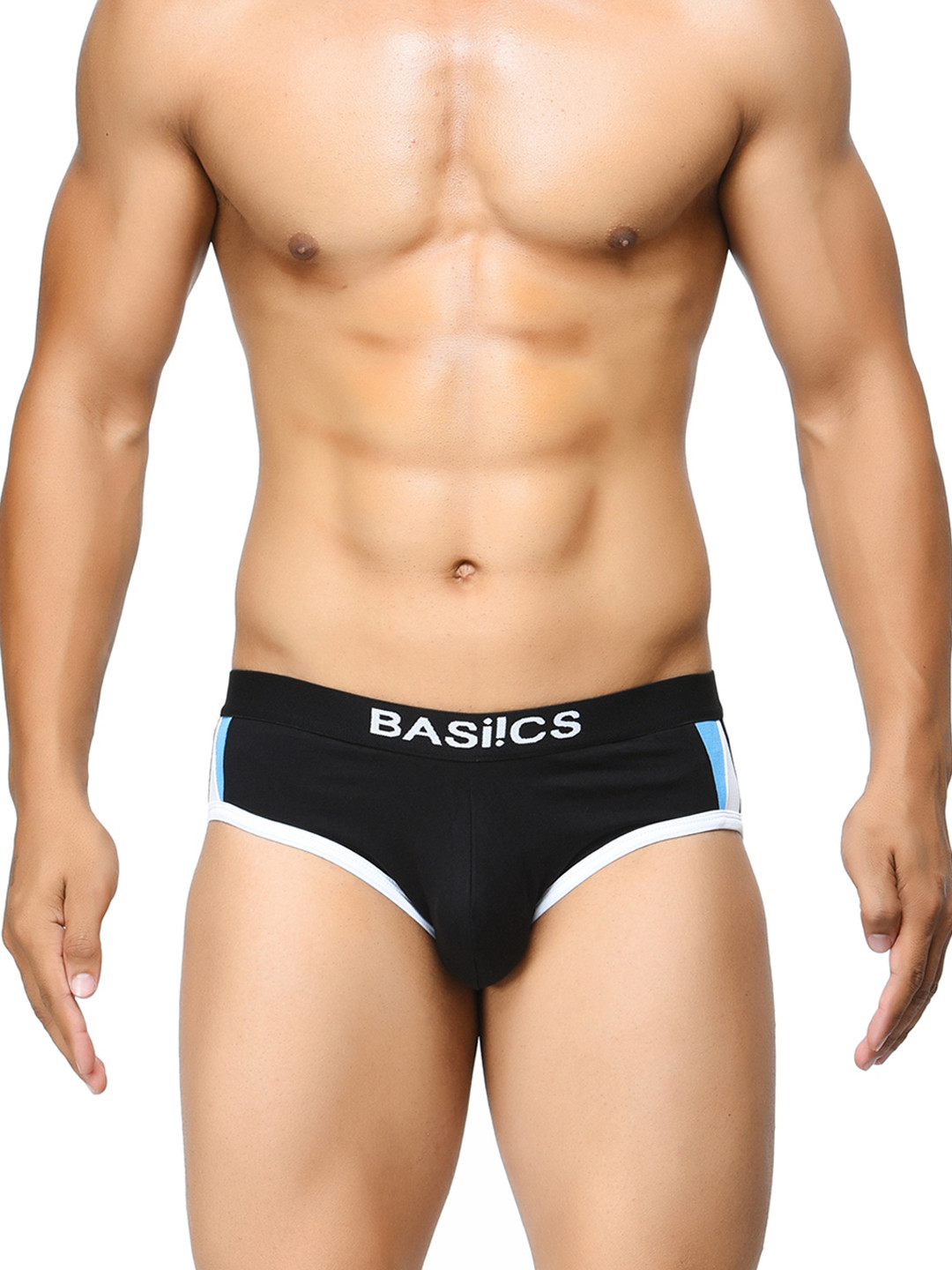 

BASIICS by La Intimo Men Mid-Rise Basic Briefs, Black