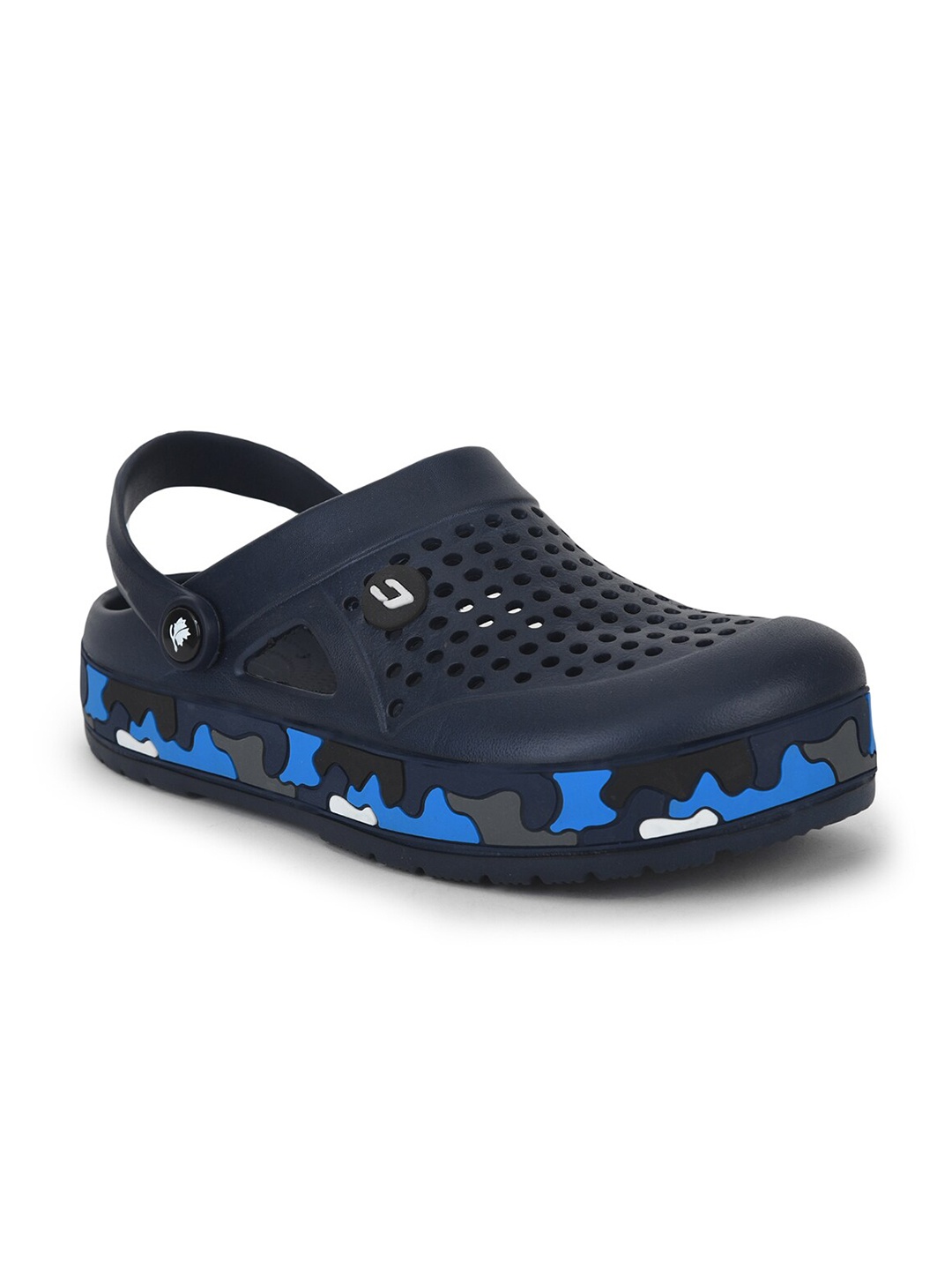 

COBB Men Printed Croslite Clogs, Navy blue