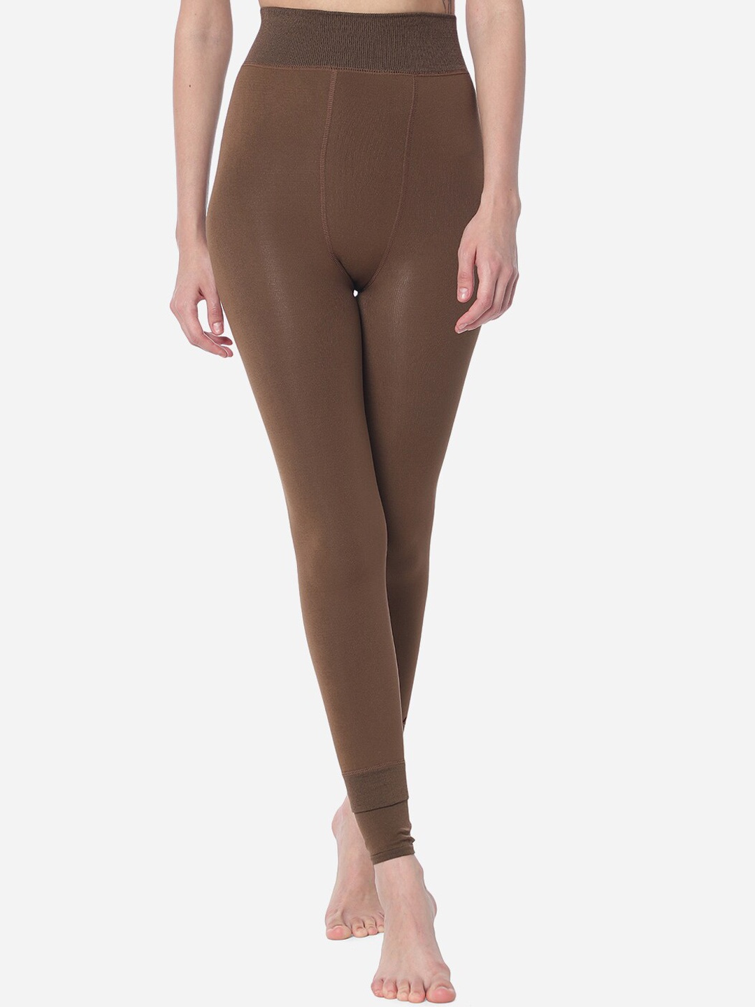 

HSR Women High Rise Thermal Bottoms, Brown