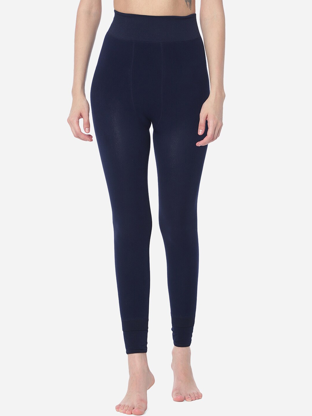 

HSR Women High Rise Thermal Bottom, Navy blue